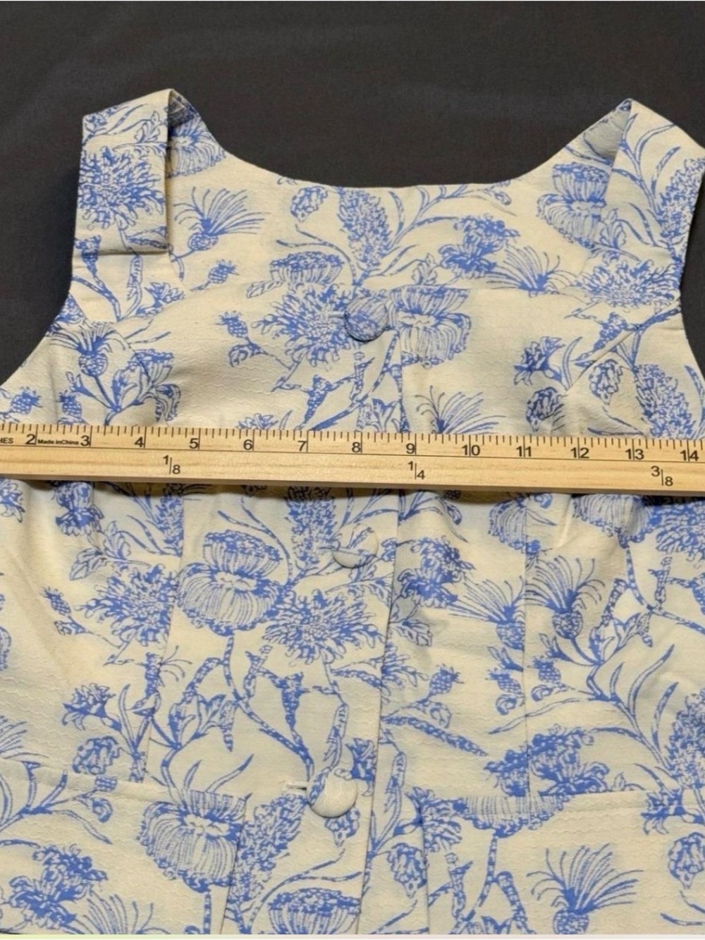 Blue Floral Two-Piece Dress Set - Picture 5 of 9